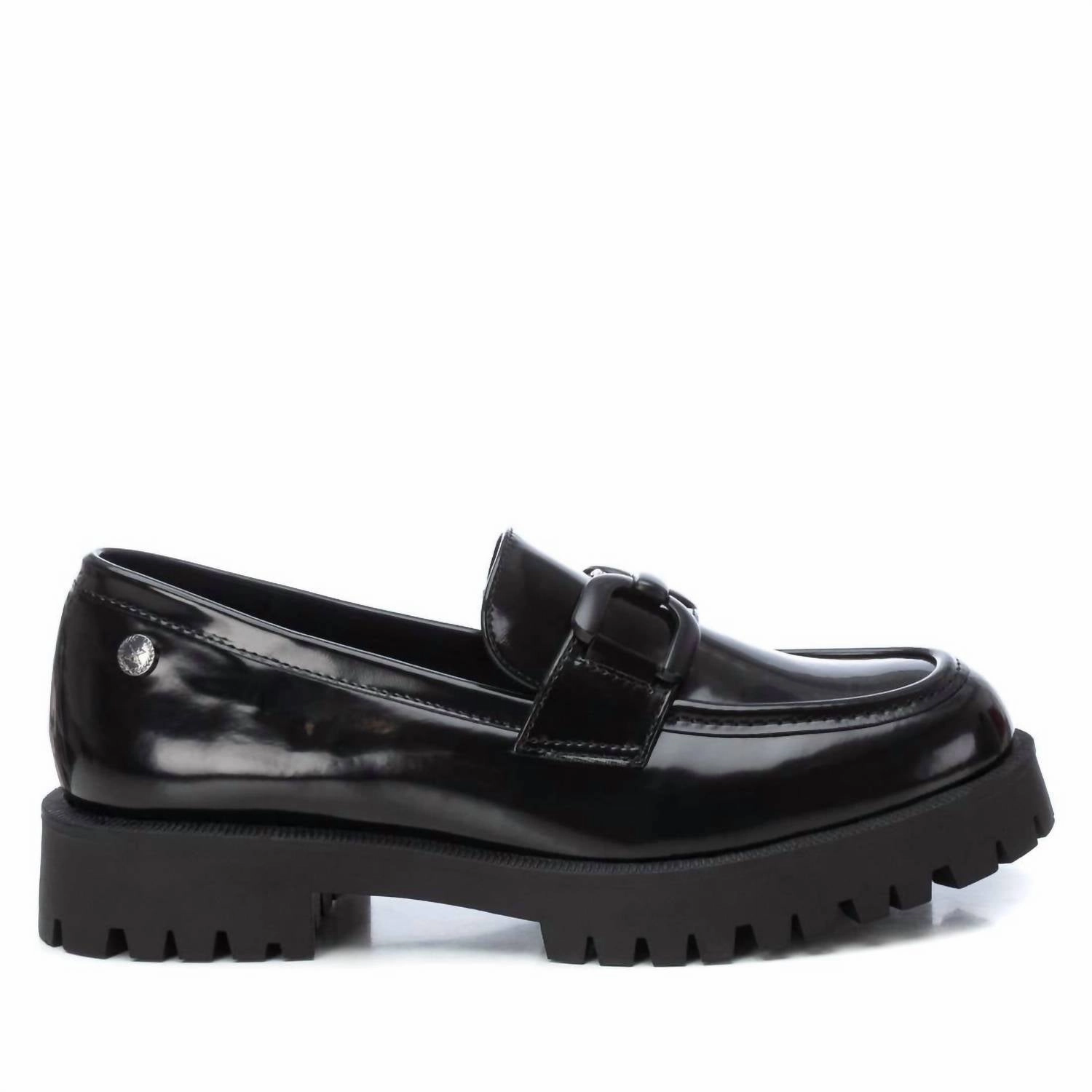 Women's Moccasins Shoes In Black Even Pace