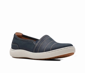 Women's Nalle Leather Loafer In Navy Pure Sprint Toe Fit