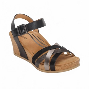 Suede Mono Base Women's Noelle Wedge In Black