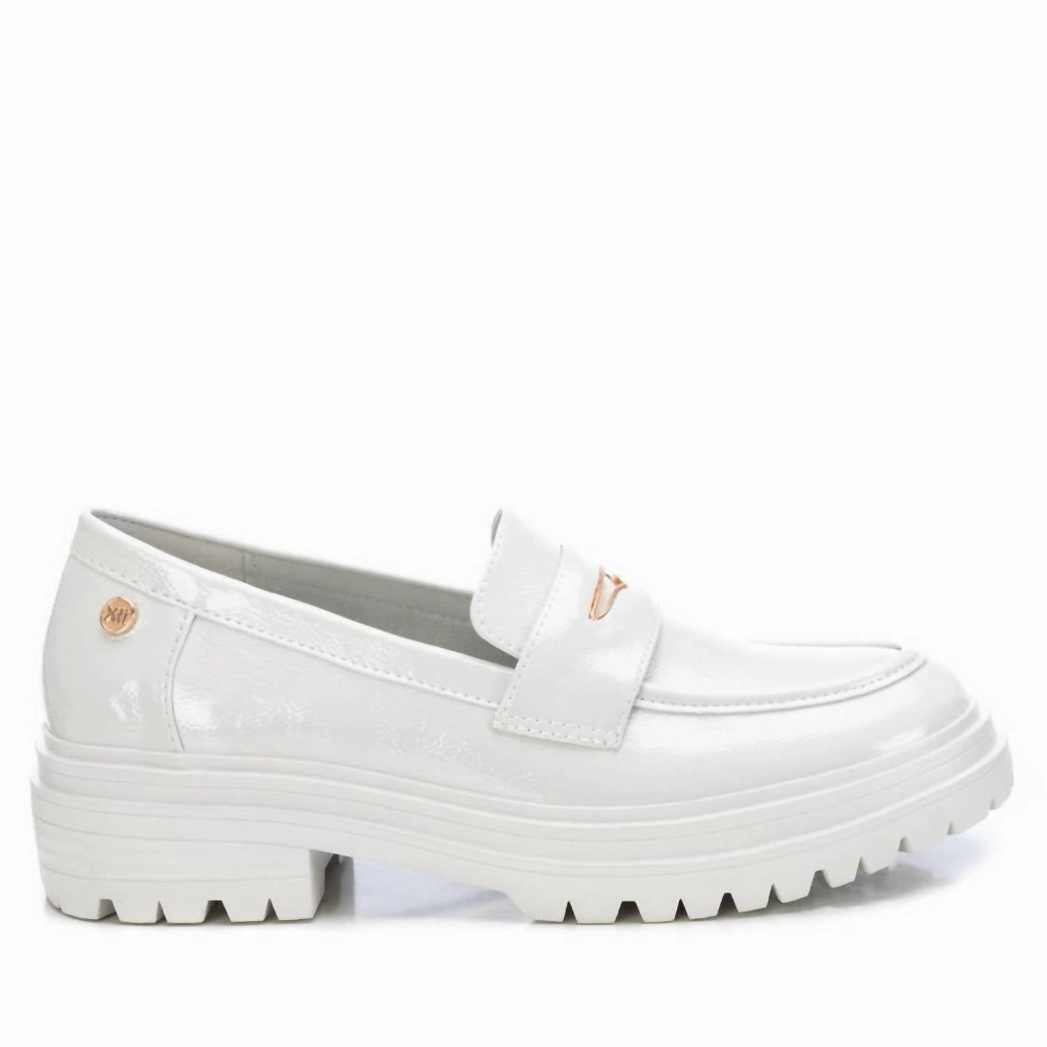 Women's Patent Leather Moccasins In Ice Free Path Lane