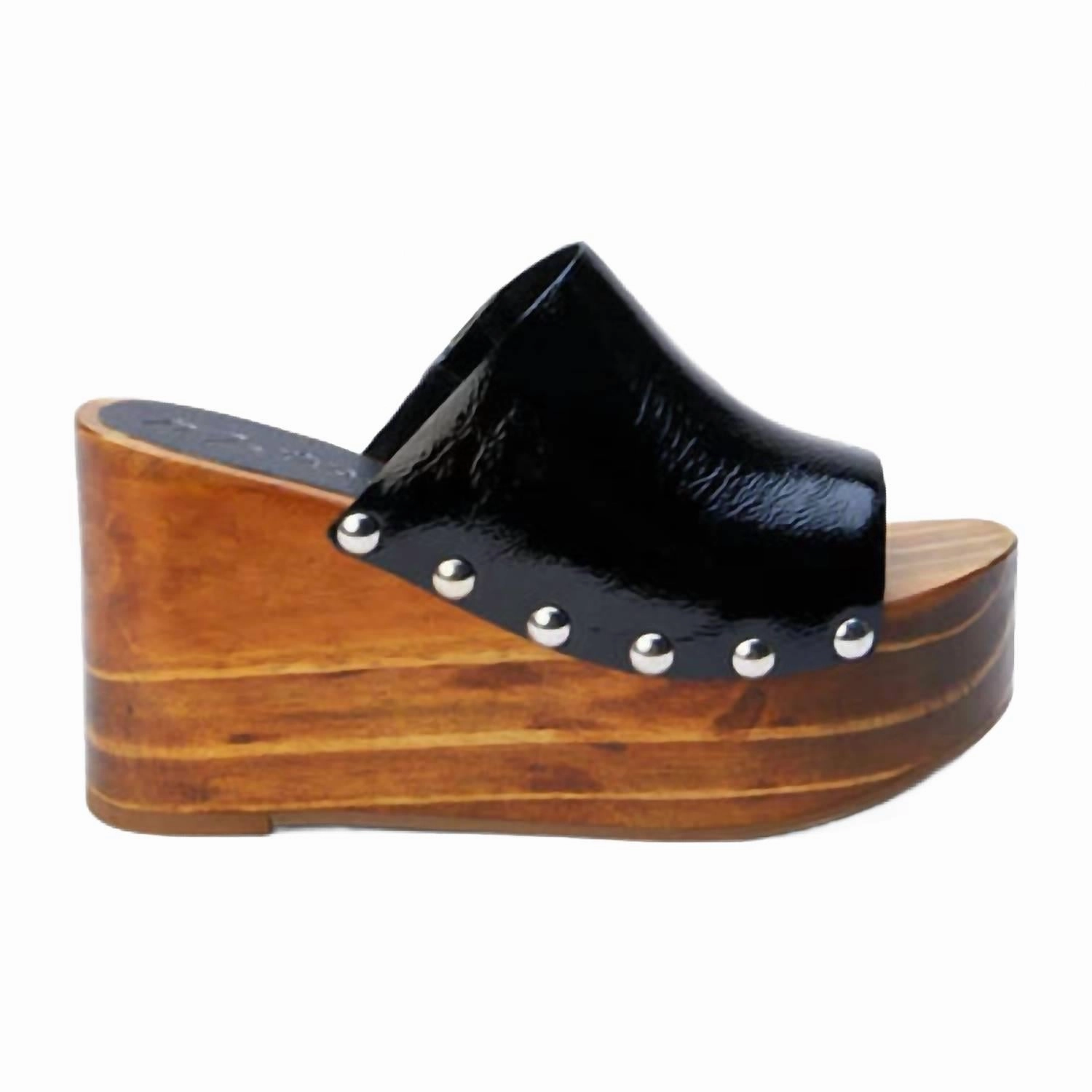 Women's Phoebe Platform Wedge Shoes In Black Stable Rise Adaptive Base