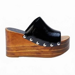 Women's Phoebe Platform Wedge Shoes In Black Height Confidence Daily Step