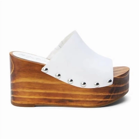 Stride Sure Women's Phoebe Platform Wedge Shoes In White