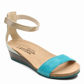 Trail Safe Easy Stride Women's Pixie Wedge Sandal In Aqua