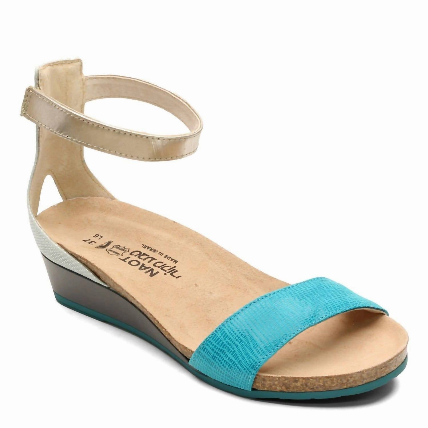 Trail Safe Easy Stride Women's Pixie Wedge Sandal In Aqua