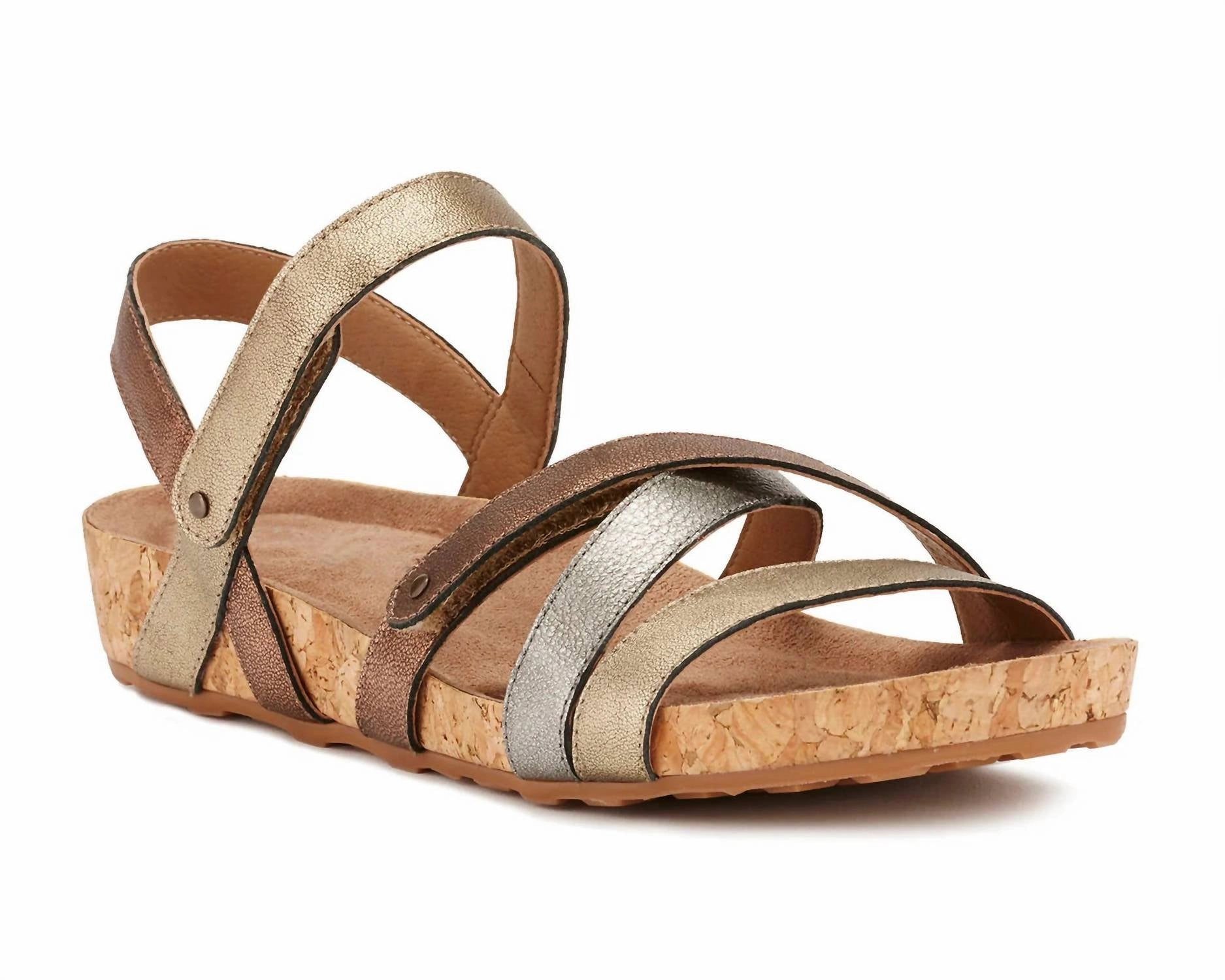Women's Pool Metallic Multi Leather Style Flow