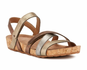 Pastel Glow Women's Pool Metallic Multi Leather