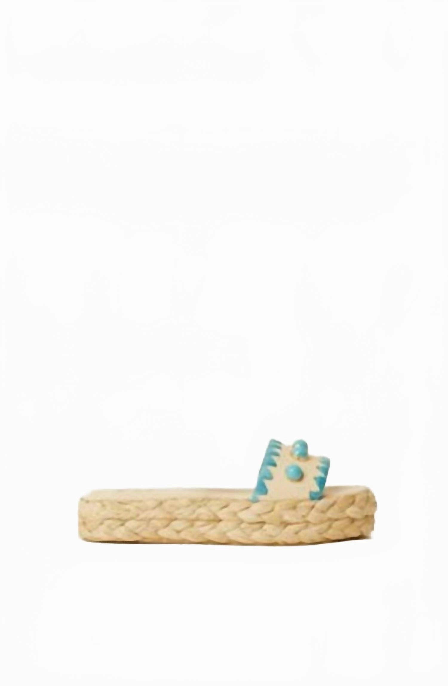 Secure Rise Stylish Women's Raquel Pearl Espadrille In Turquoise