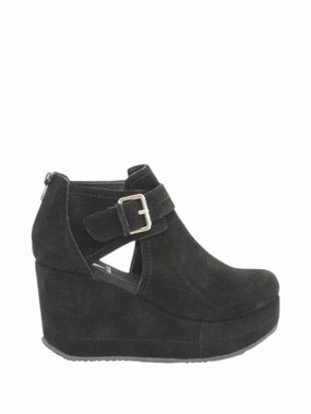 Fashion Drive Classic Style Women's Romford Wedge Booties In Black