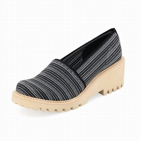 Hard Base Body Glow Women's Sheppard Shoes In Grey Stripe