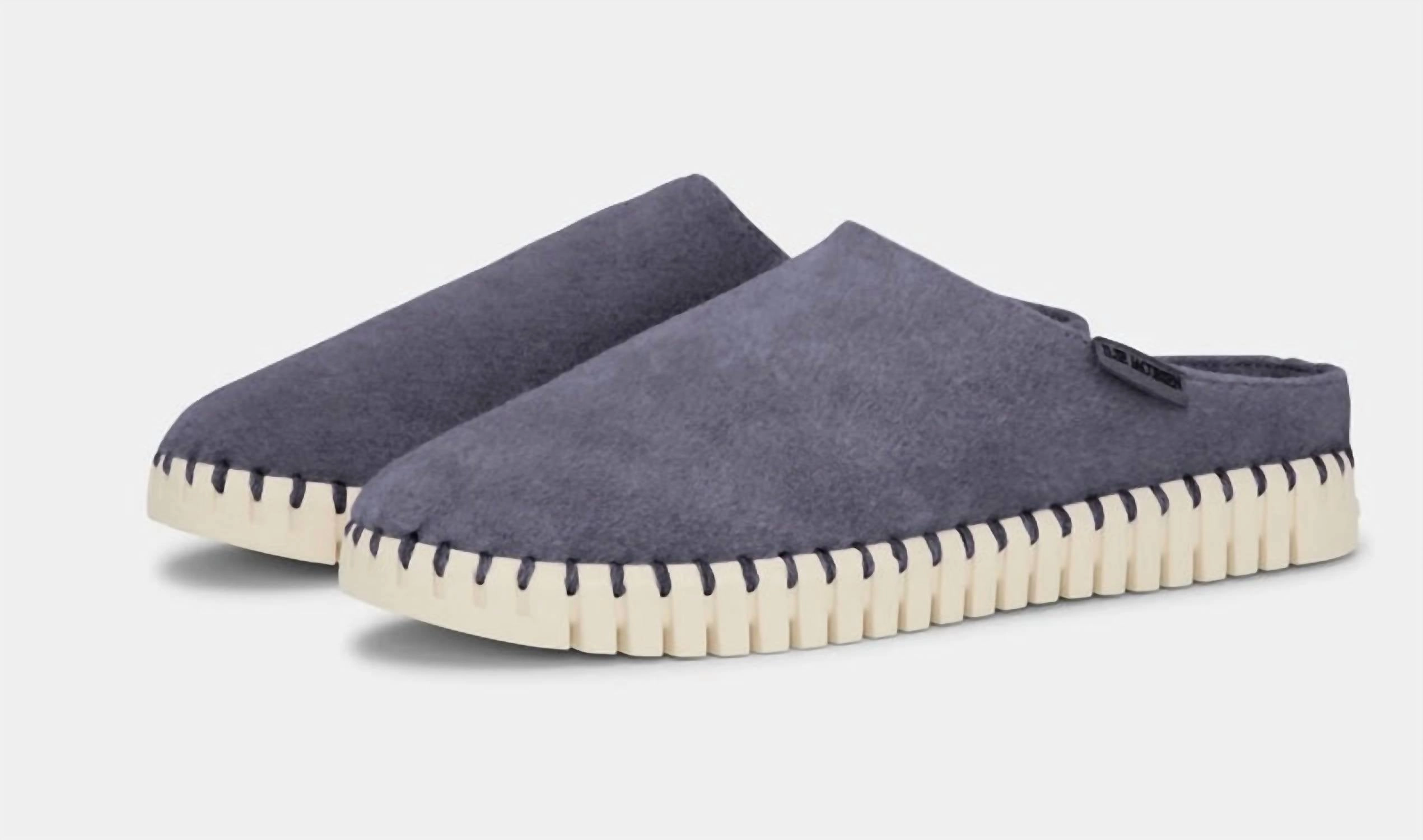 Confident Step Smooth Grip Women's Slip On Espadrille Flats In Midnight Blue