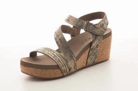 Women's Spring Fling Wedge Sandal In Cognac Form Rise