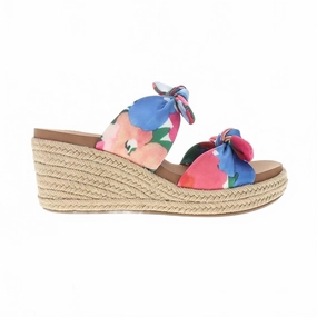 Ankle Glow Women's Tie The Knot Wedge In Floral