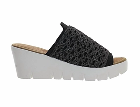 Women's Venti Crochet Sandals In Black Trend Mode