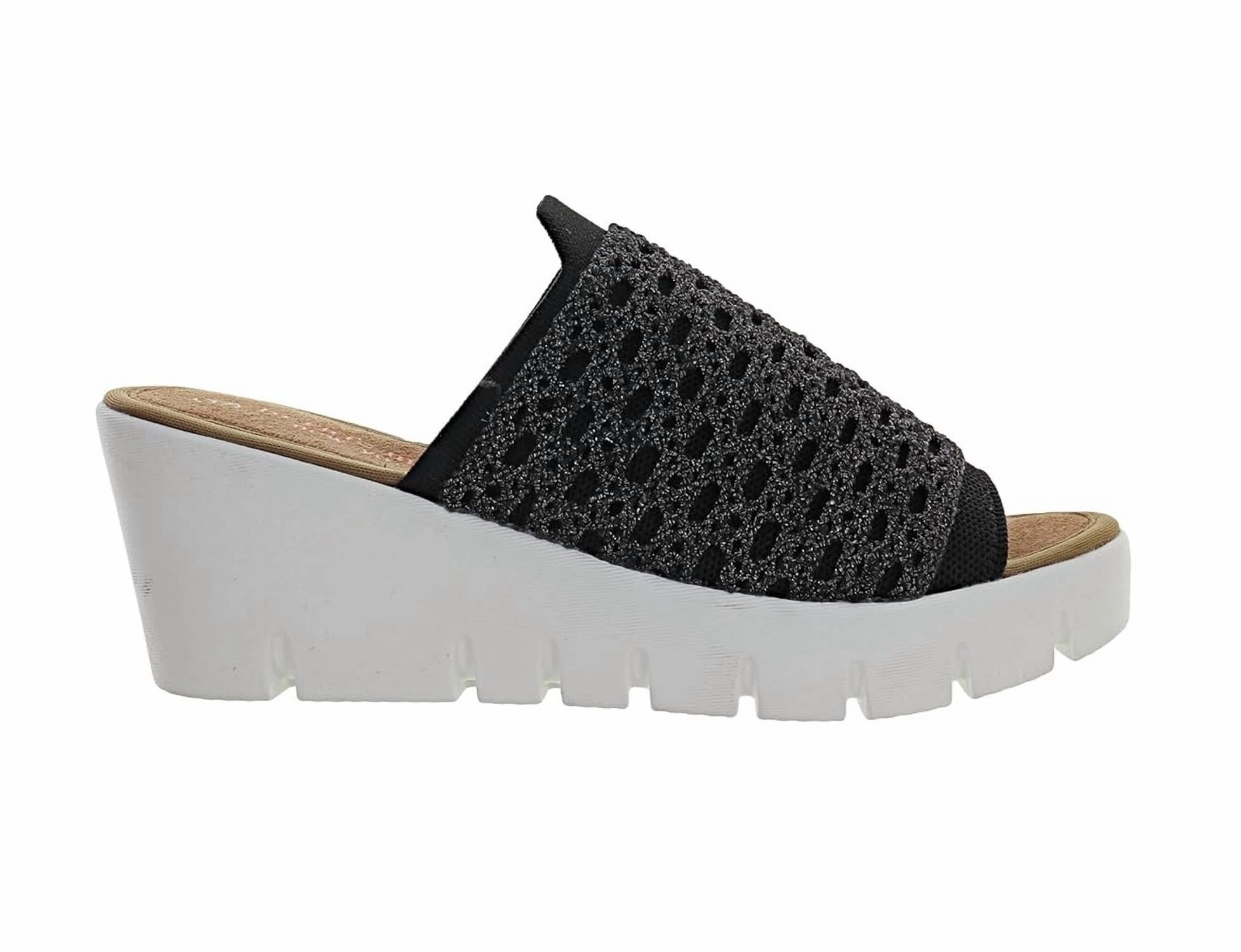 Women's Venti Crochet Sandals In Black Trend Mode