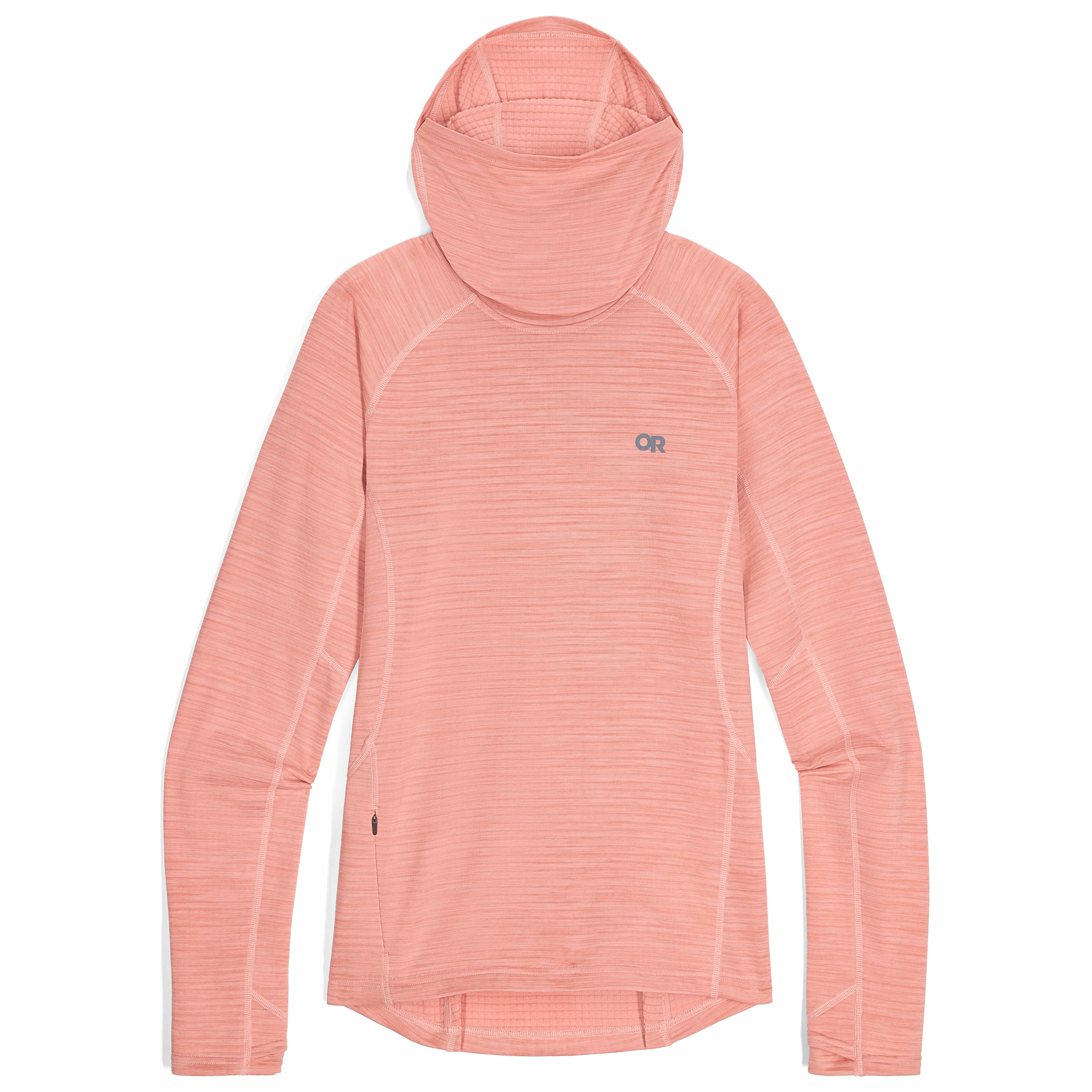 Gallery Shock Absorbent Padding Women's Vigor Grid Fleece Pullover Hoodie