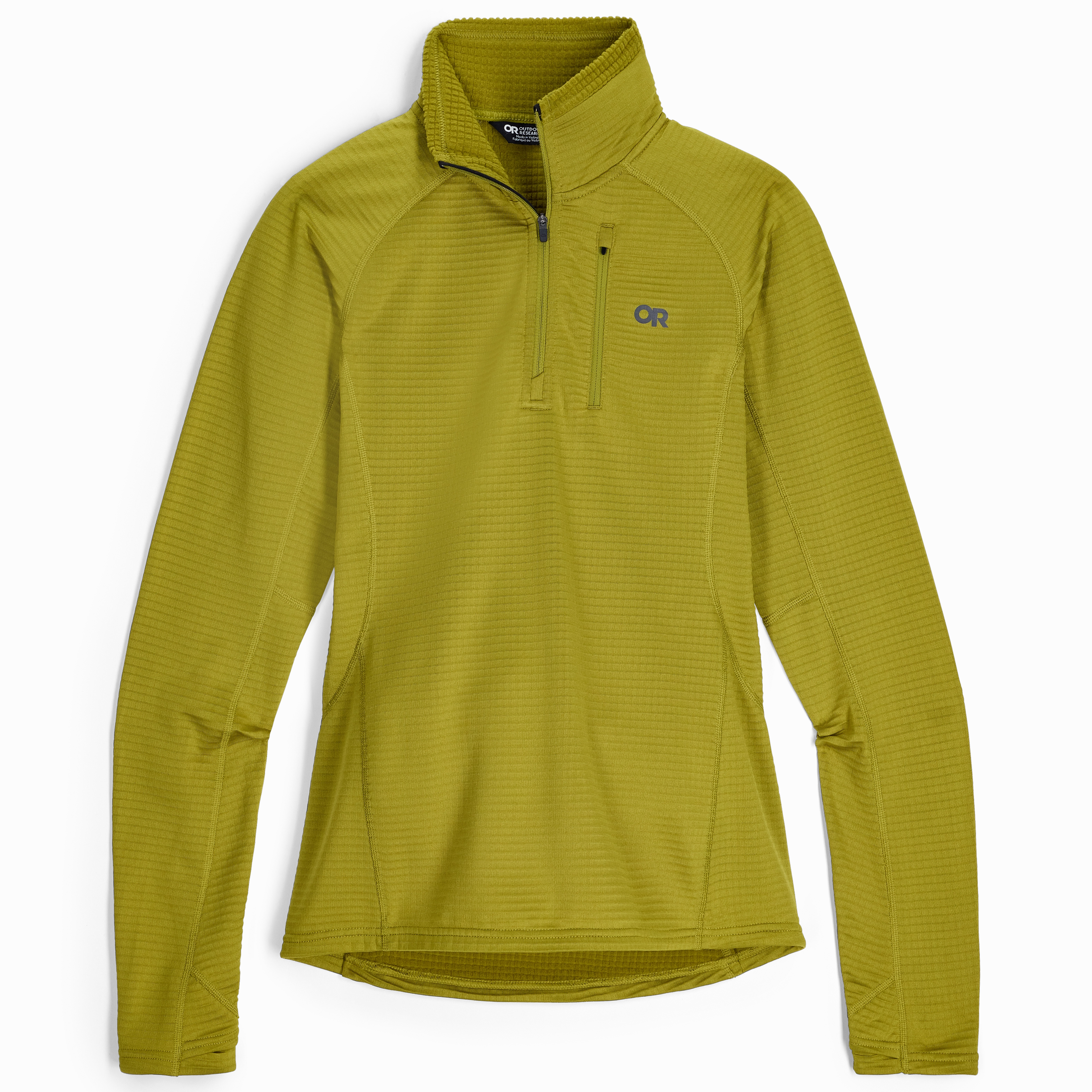 suitable for formal meetings High Neck Protection Women's Vigor Grid Fleece Quarter Zip