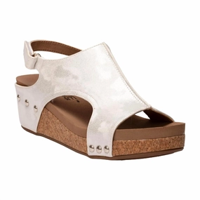 Women's Volta Ii Wedge Sandal In White Metallic Gym Base