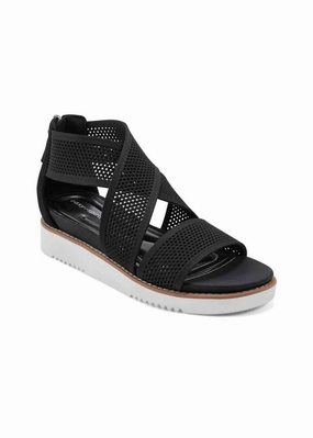 Bold Elevation Fashionable Women's Wander Sandals In Black