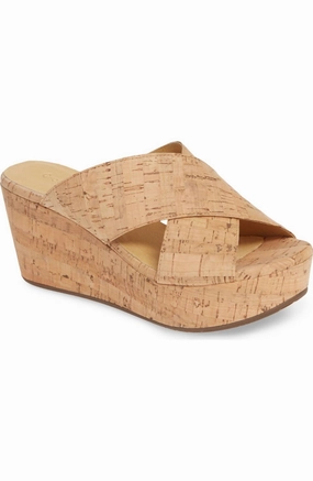 Light Pace Women's Wayland Platform Wedge In Cork