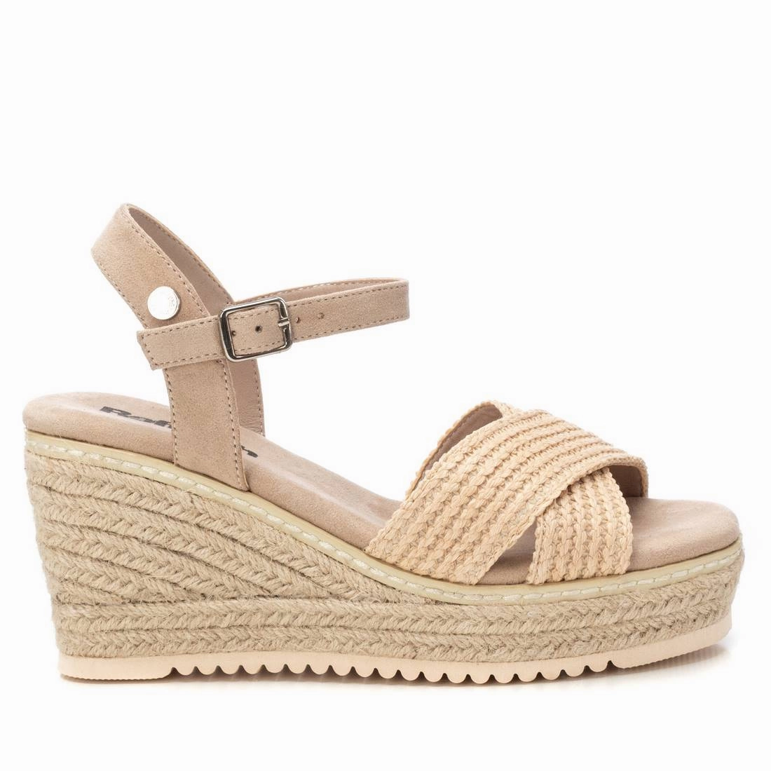 Women's Wedge Espadrille Sandals Refresh By Xti Stacked Zone