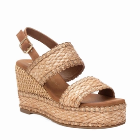 Suede Soft Women's Wedge Sandals In Taupe