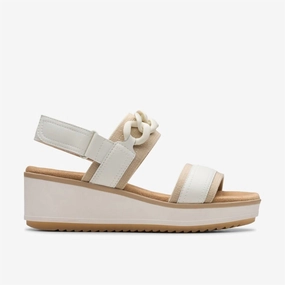 Women's Wrenly Eve Lea Wedge In Off White Sleek Line