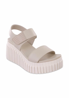 Bold Path Women's Yuri Wedge Sandals In Ecru