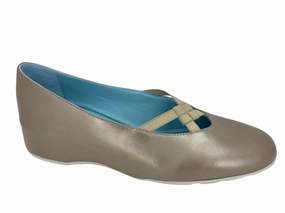 Height Style Cool Support Women's Zery Wedge In Champagne