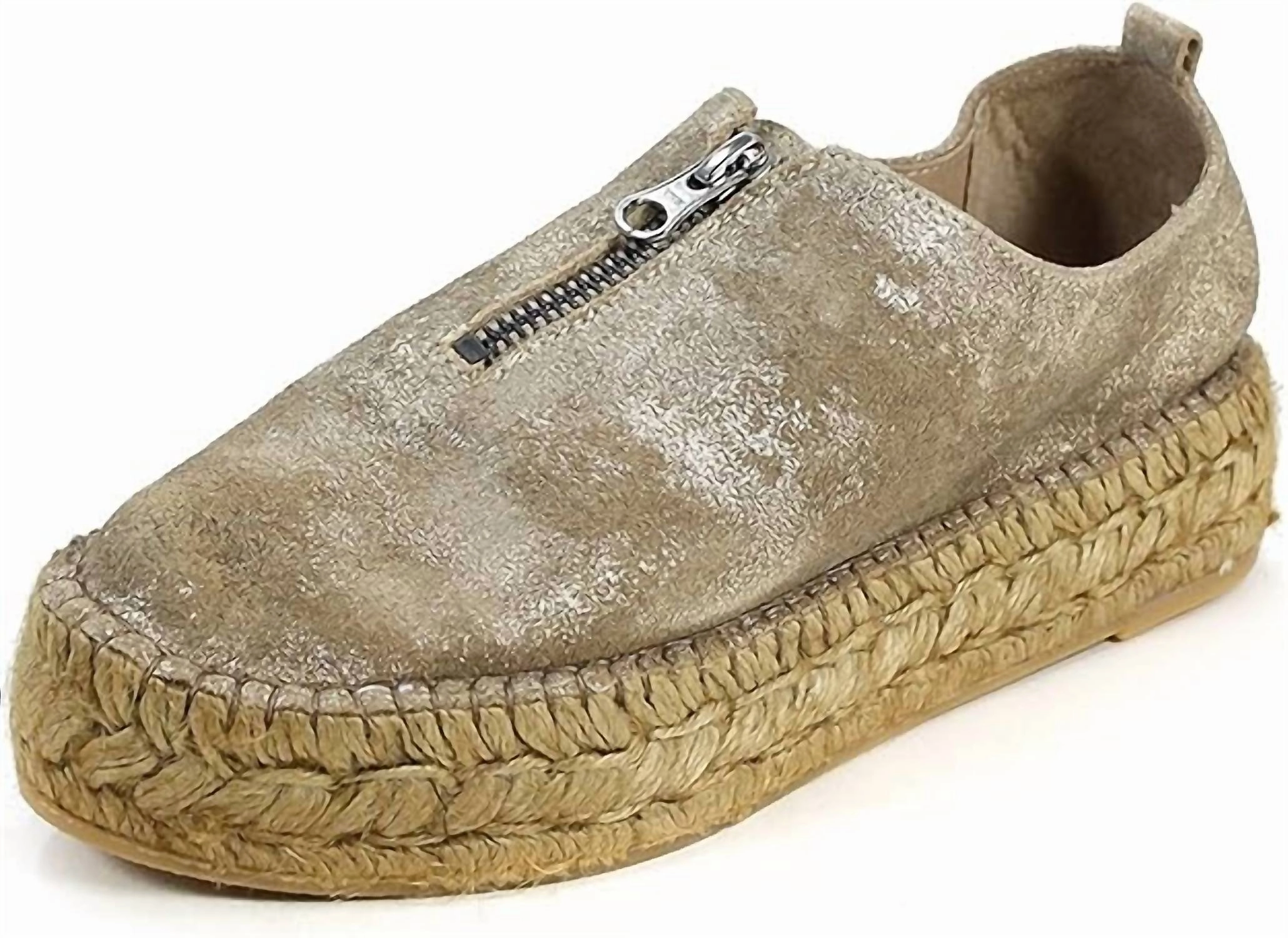 Fringe Sole All Season Wear Women Serena Shoe In Gold