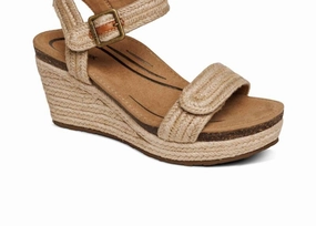 Youth Style Women Sydney Wedge Sandal In Natural