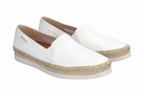 No Stress Bow Edge Women Valina Espadrilles In White