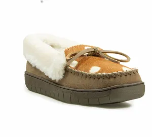 Arch Hug Women's Antelope Print Ivy Moccasins In Brown Multi