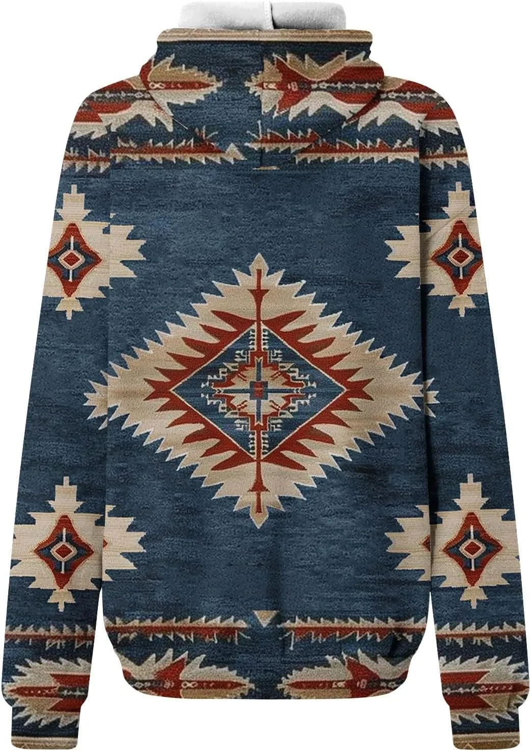 Womens Aztec Ethic Graphic Sweatshirt Western Shirts Hoodies Casual Fall Tops Pullover Cow Country Vintage Outfit