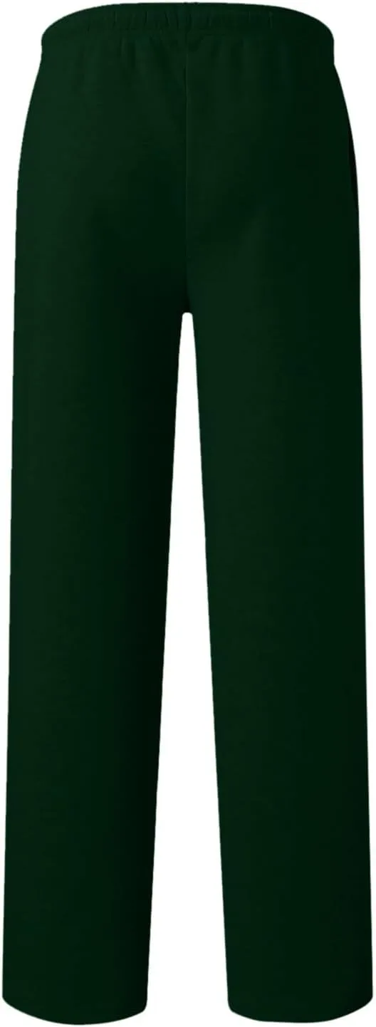 Women's Baggy Fleece Wide Leg Sweatpants Fleece Lined Soft Loose Open Bottom Joggers High Rise Workout Running Tall