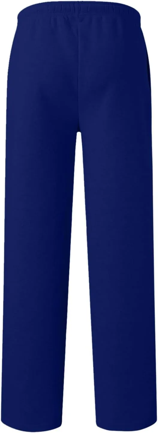 Women's Baggy Fleece Wide Leg Sweatpants Fleece Lined Soft Loose Open Bottom Joggers High Rise Workout Running Tall