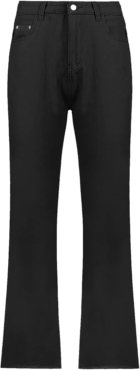 Women's Bell Bottom Jeans Slim Fit High Waisted Straight Pants Stretchy Flare Pants Boyfriend Jeans Fashion Outfits