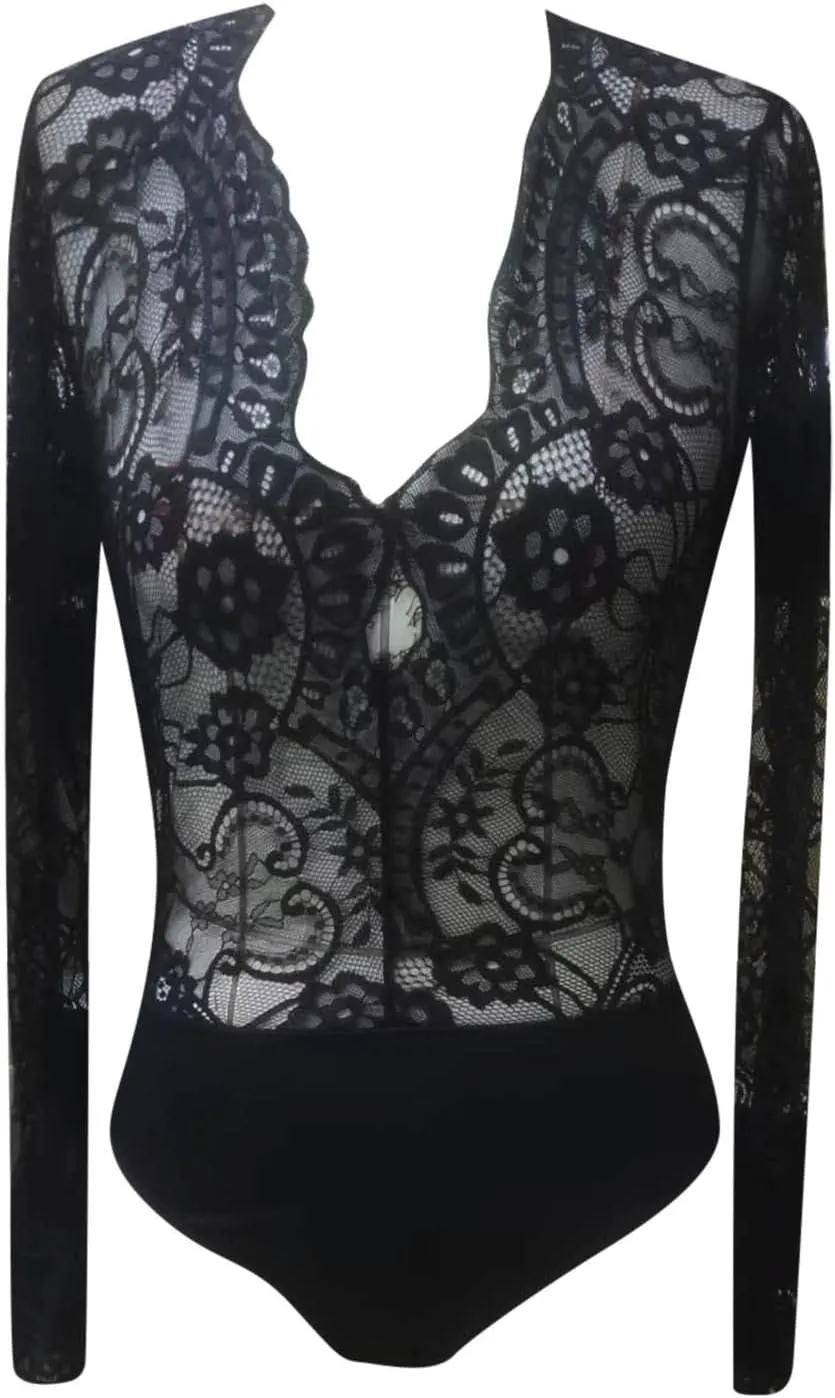 Womens Bodysuit Lingerie Embroidered Skimpy Teddies Lace Women's Lingerie Naughty One Piece Lingerie Sets Corset