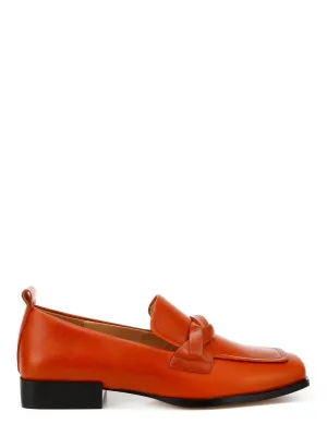 Women's Braided Loafer In Cognac All Daywear Moisture wicking