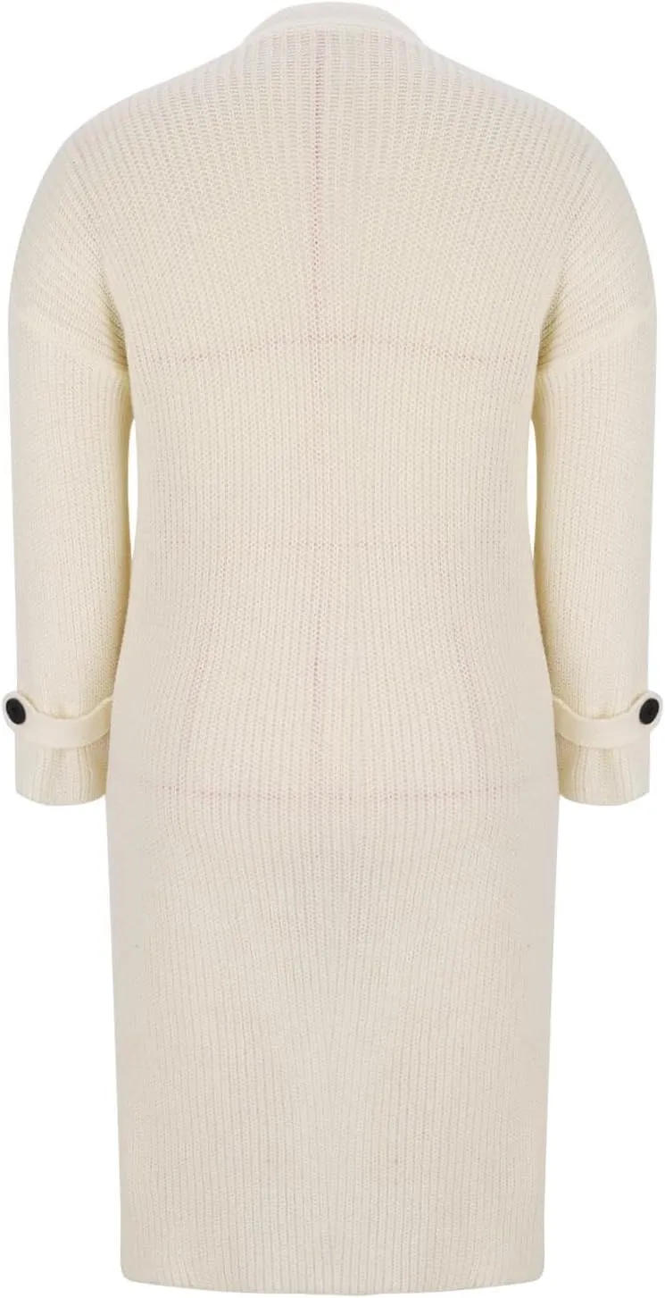 Women's Cardigan Plus Size Chunky Knit Open Front Long Sweater Casual Trendy Loose Breathable Soft Outerwear Clothes