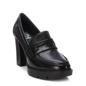 Women's Casual Heeled Moccasins In Black Step Light Year-Round Wear