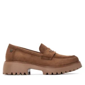 Women's Casual Suede Penny Loafers Refresh Collection By XTI Classic Footwear