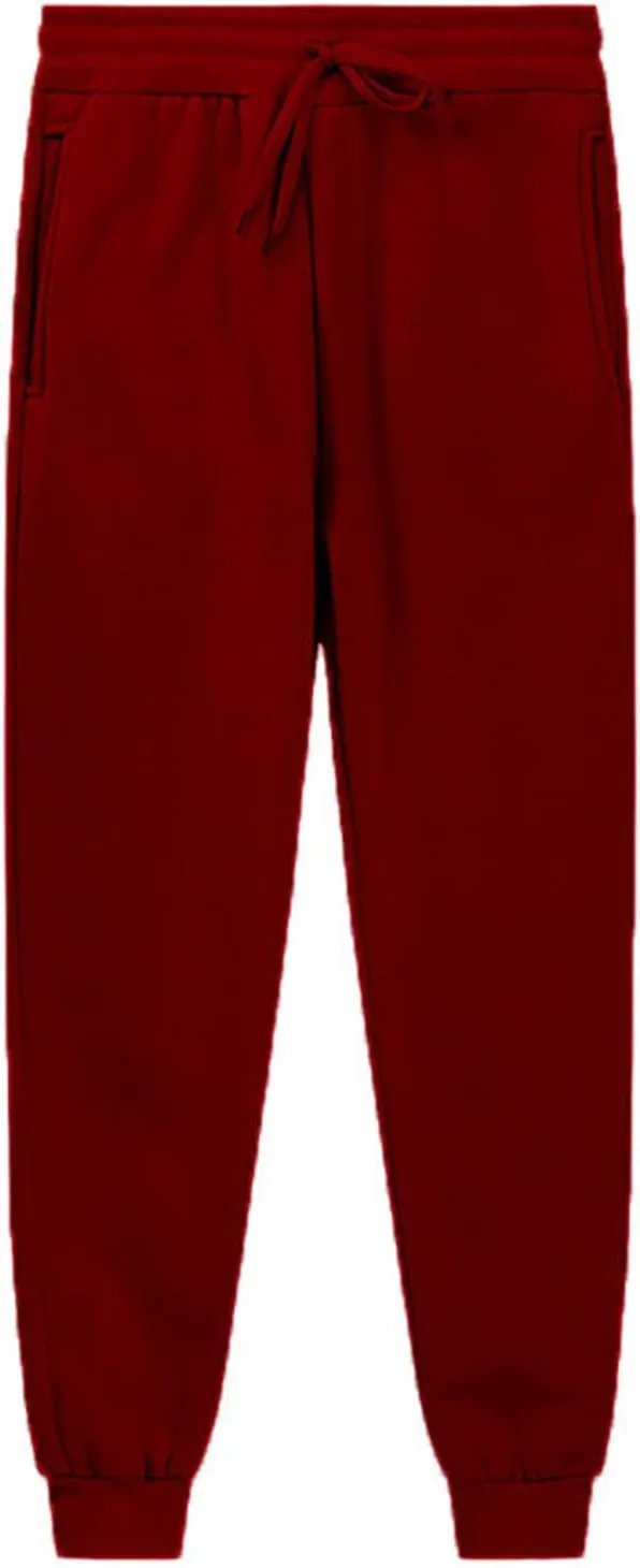 Womens Casual Sweatpants Fleece Lined Baggy High Waist Joggers Workout Athletic Sweat Pants Cinch Bottom Lounge Pants