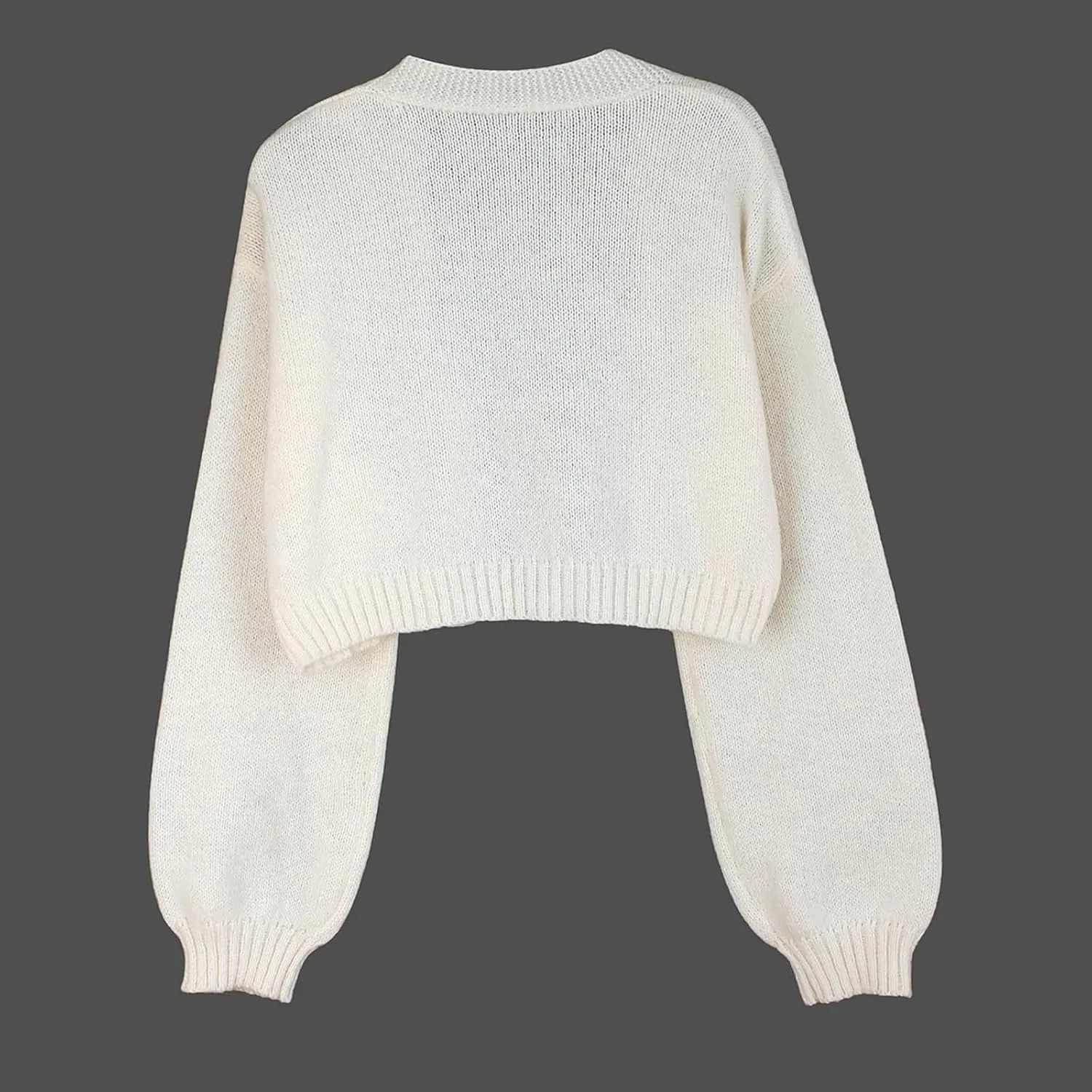 Women's Christmas Cropped Cardigan Sweaters,Gingerbread Cardigan, Gingerbread Sweater, Cropped red Cardigan