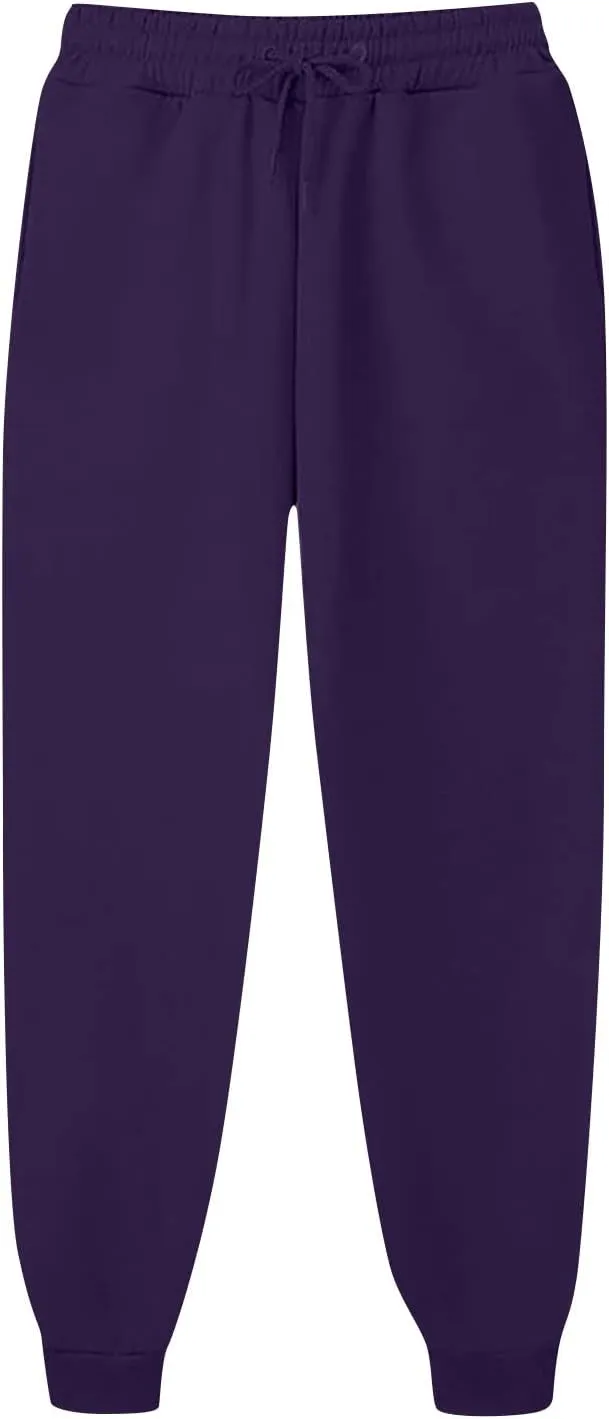 Women's Cinch Bottom Sweatpants High Waisted Athletic Joggers for Ladies Teen Girls Drawstring Joggers Lounge Pants
