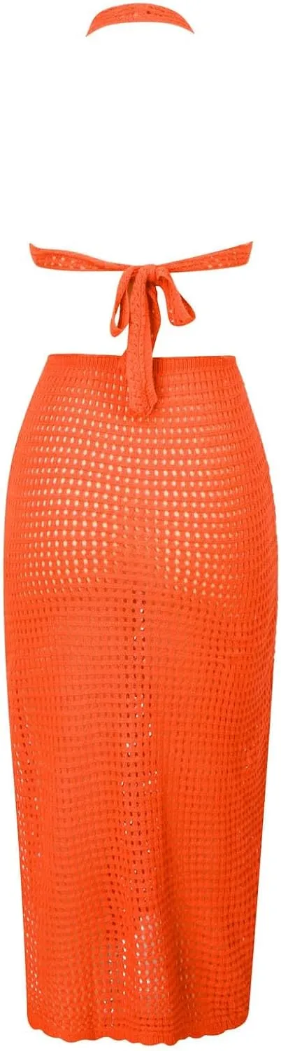 Womens Circular Suspender Skirt Beach Cover Up Long Skirt Beach Skirt plus Size Swimsuit Cover up Women