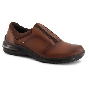 Women's Comfort Leather Oxfords Shoes In Brown Step Lightly