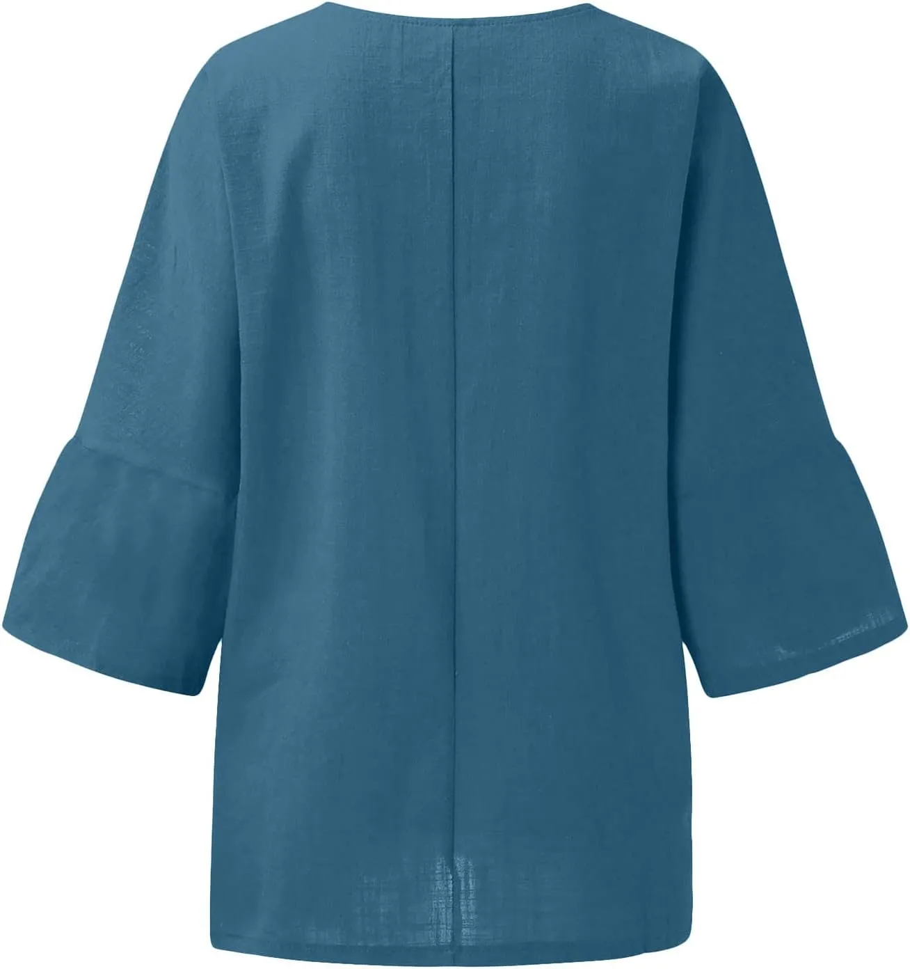 Womens Cotton Linen Shirts Casual Lightweight Gauze Tunics Tops Crewneck Blouses Spring Fashion Loose Shirts Clothing