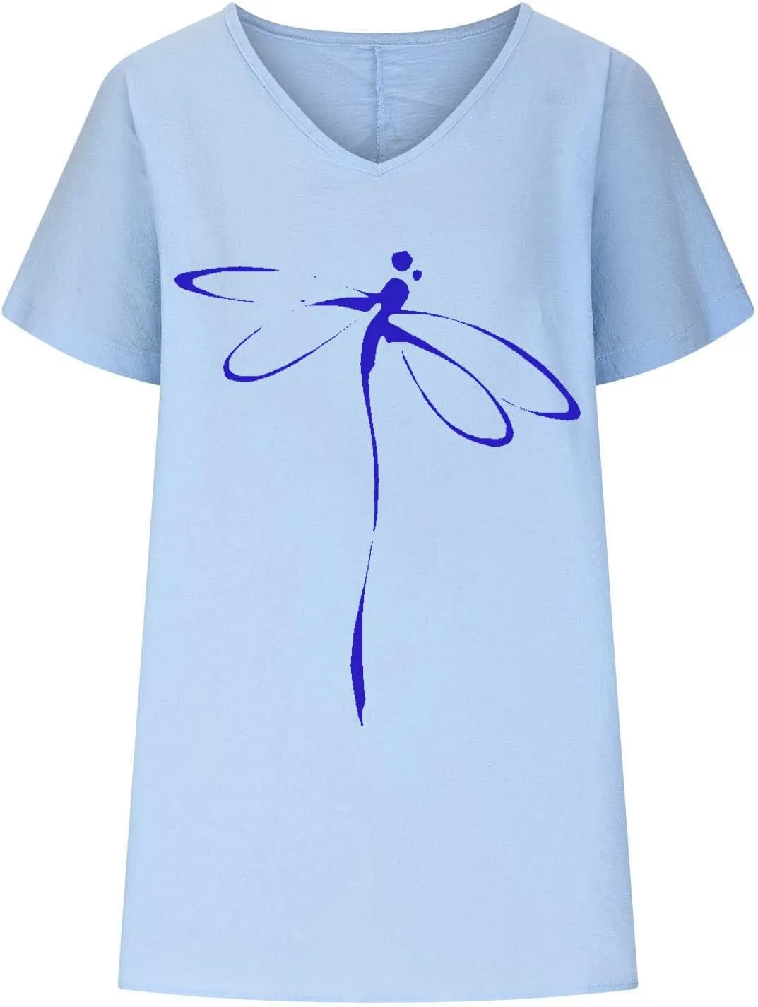 Womens Cotton Linen T Shirts Fashion V Neck Floral Tops Summer Short Sleeve Loose Shirt Beach Vacation Clothes 2025