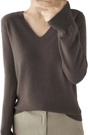 Womens Cotton Wool Base Layer Shirts Casual Basic Crew Neck Knit Sweaters Long Sleeve Winter Thermal Pullover Tops